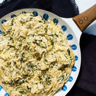 Classic Spinach Artichoke Dip with Mozzarella and Parmesan