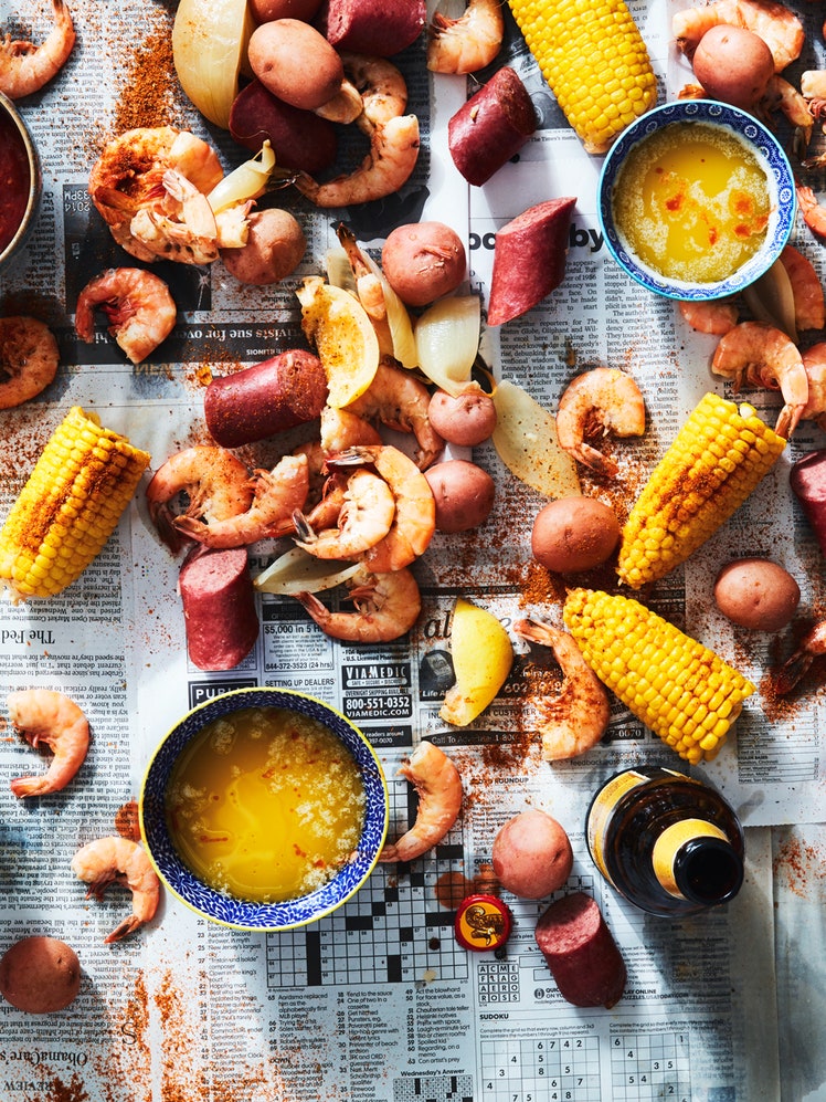 Classic Seafood Boil With Lemon-Butter