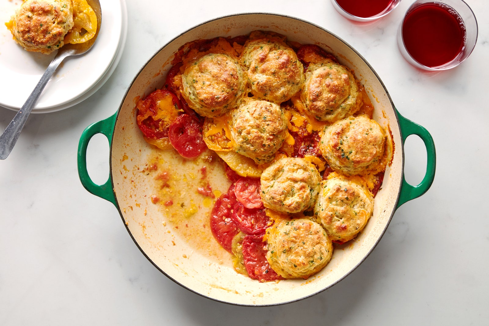 Tomato cobbler